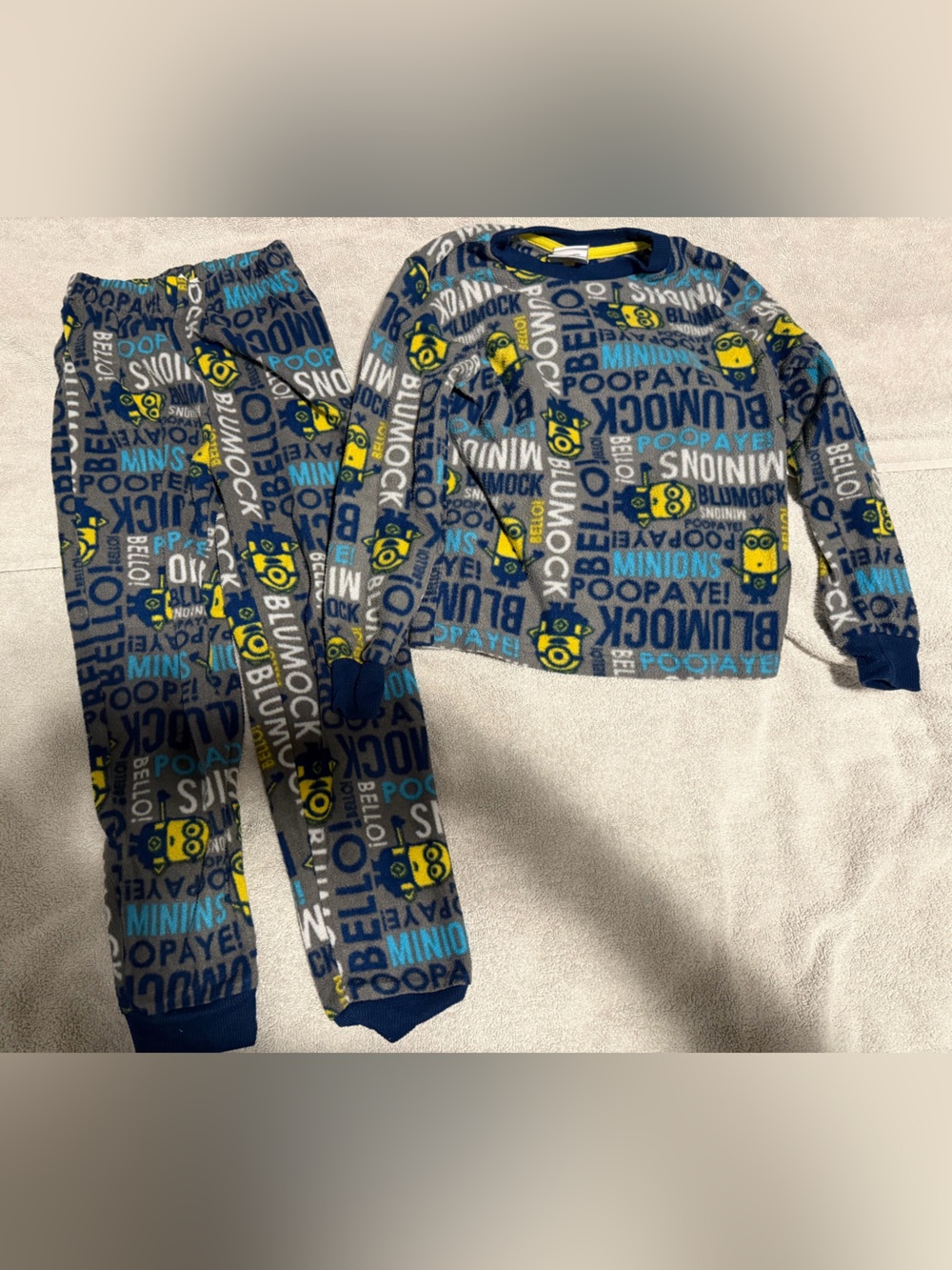 Minions fleece pajamas